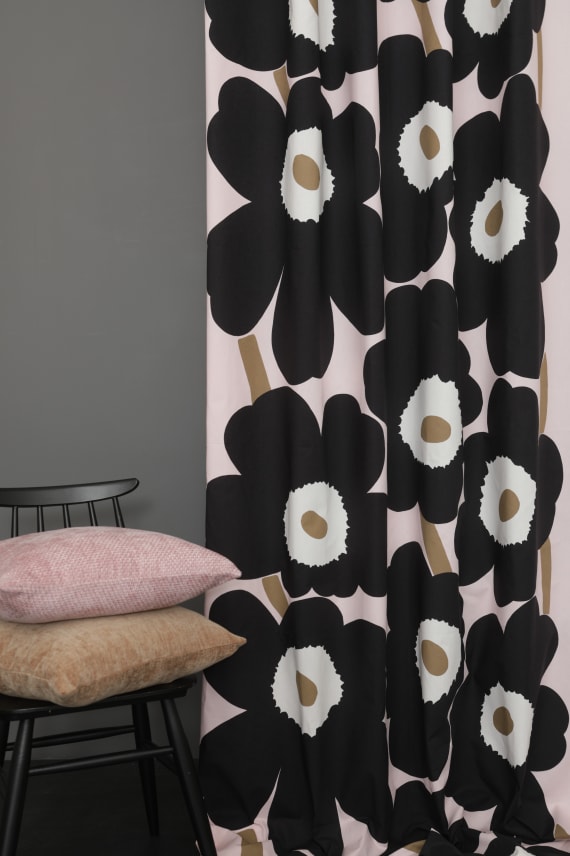 UNIKKO -puuvillakangas tummansininen